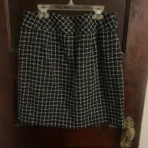 Loft Black and White Skirt - Suit Skirt - Size 6
